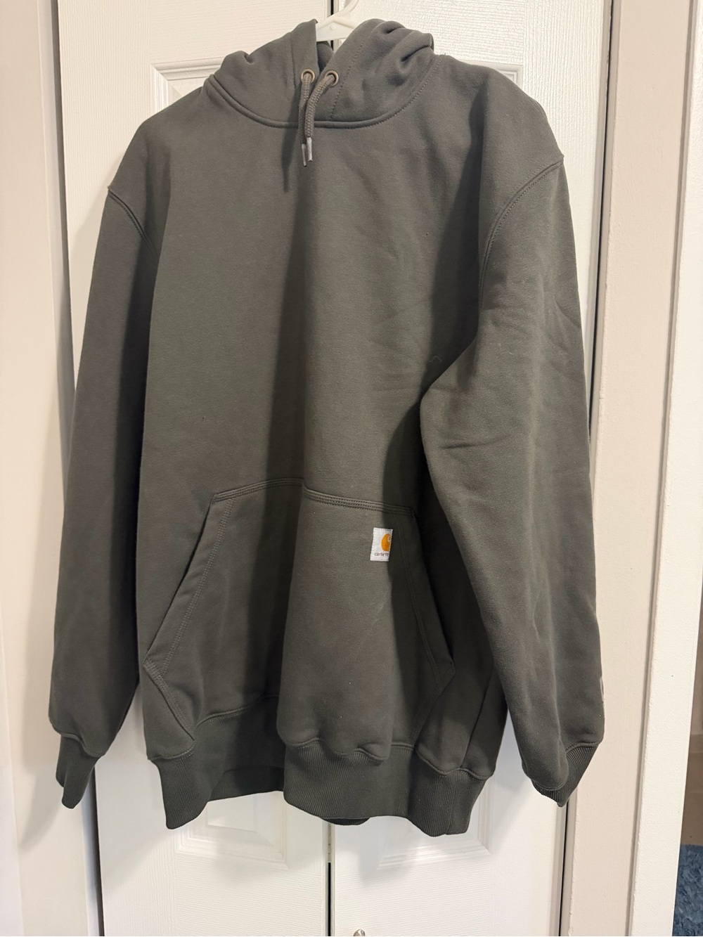 Carhartt Olive Green Hooded Work Sweatshirt